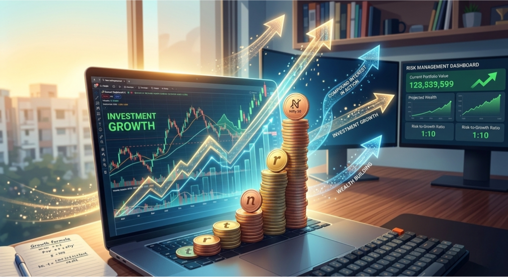Compounding growth in stock market investing