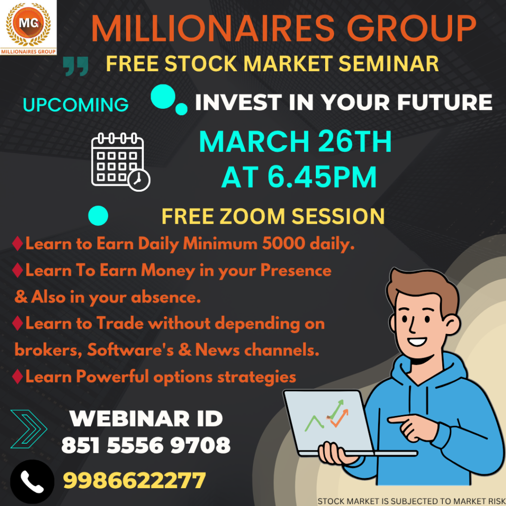 Millionaires Group Share market courses in bangalore